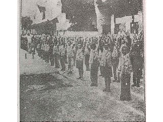 霞岭时期学生晨操