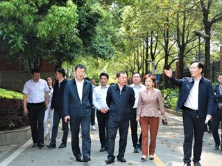 市人大财经委主任委员、常委会预算工委主任汤建尧一行来校调研